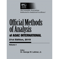 OFFICIAL METHODS OF ANALYSIS of AOAC INTERNATIONAL 21st Edition, 2019