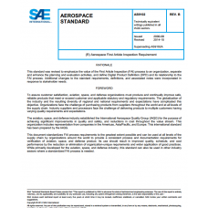 SAE AS9102B (R) Aerospace First Article Inspection Requirement : 2014